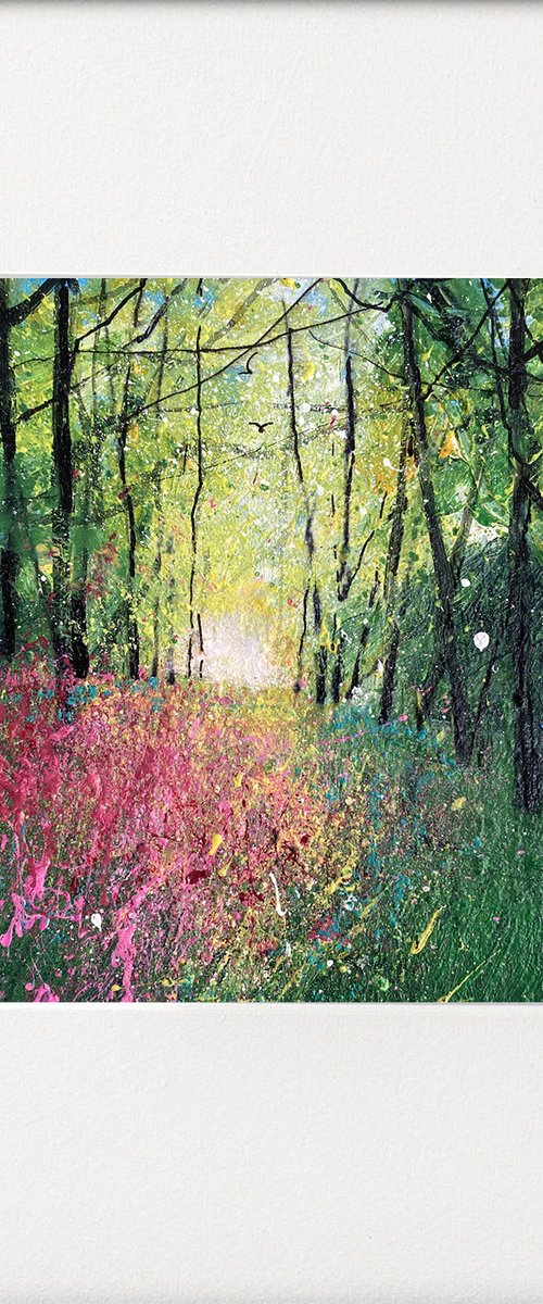Seasons - Impression of Foxglove Wood by Teresa Tanner