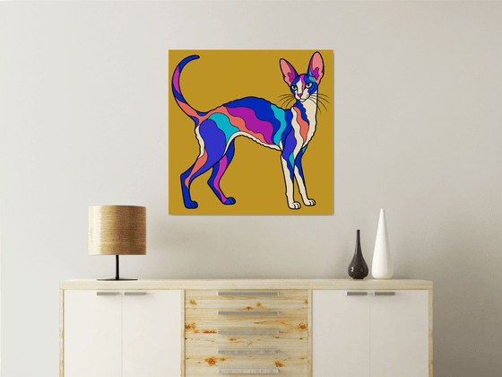 Colorful Cornish Rex Cat #31