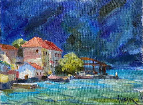 Red roof by Nataliia Nosyk