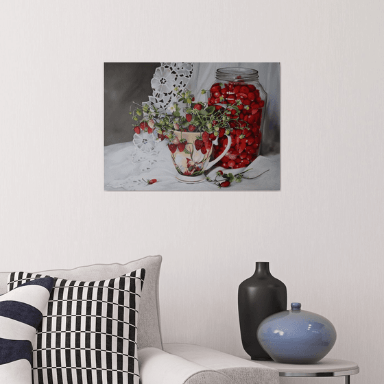 Wild Strawberry Still Life