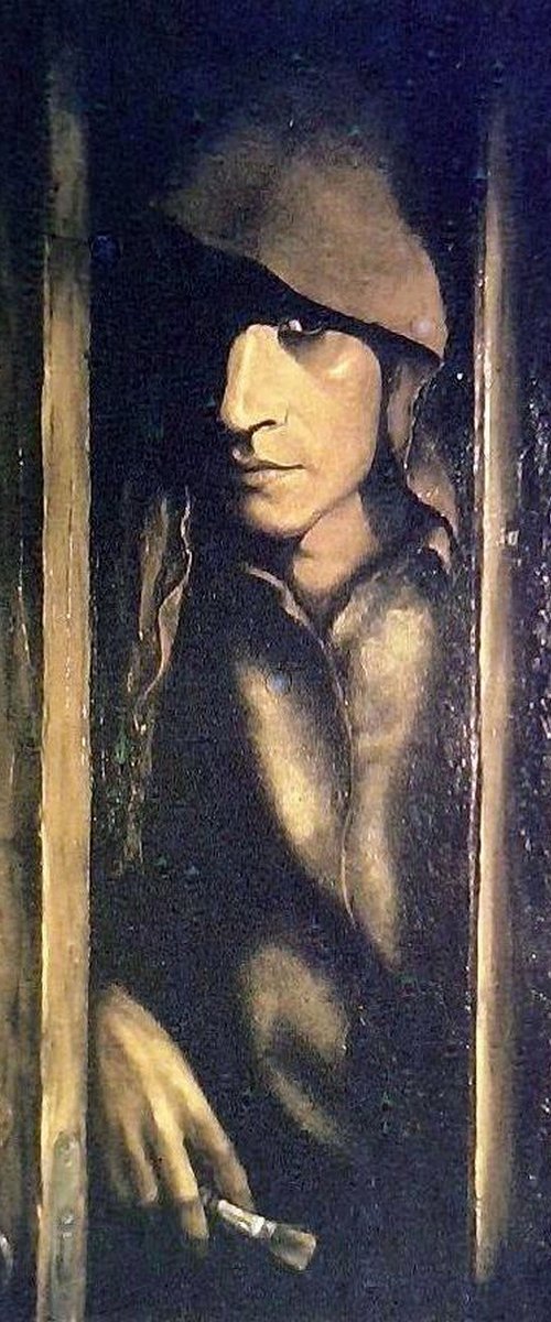 Self-Portrait 1986 by Rakhmet Redzhepov