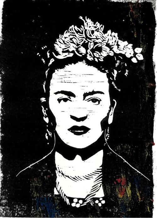 Dead And Known - Frida Kahlo by Reimaennchen - Christian Reimann