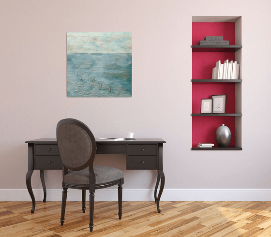 THE OYSTER PARK.70X70cm.3D canvas.