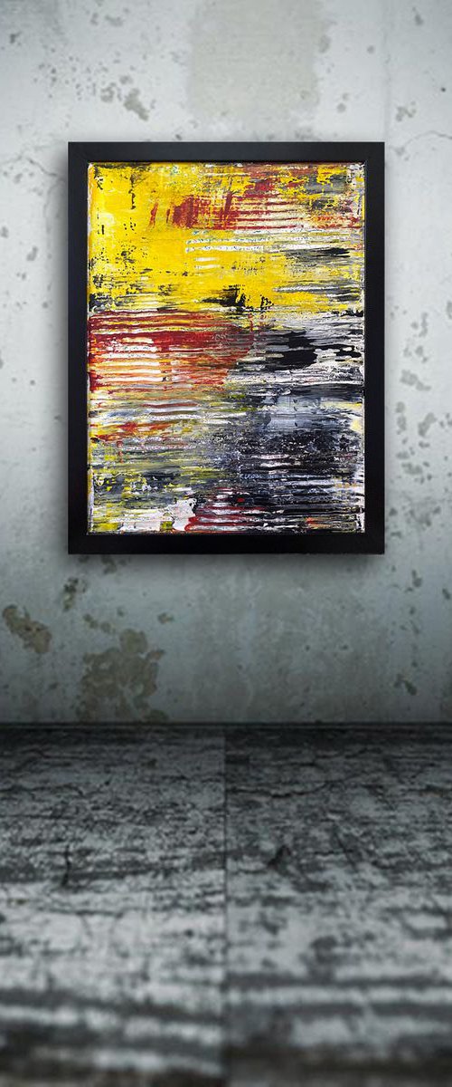 "Tread Lightly" - Original PMS Abstract Acrylic Painting On Wood, Framed - 20" x 26" by Preston M. Smith (PMS)