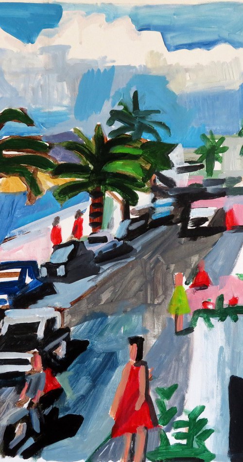 Cannes -Baie des Anges 1950s by Stephen Abela