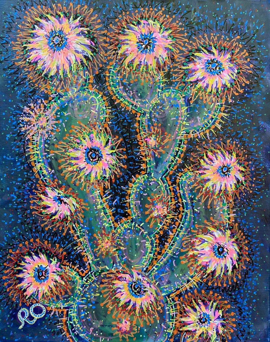  Prickly Cactus By Olga Rokhmanyuk | Roartus, 16 X 20, Artwork For Sale On Artfinder