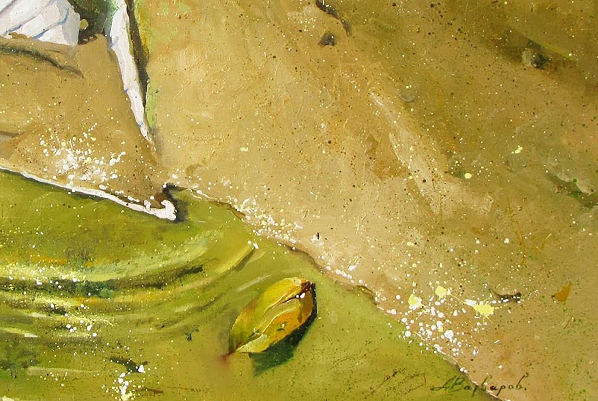 Photorealistic Landscape Giclee Print By Anatolii Varvarov, 28 X 20, Forgotten, Original Artwork