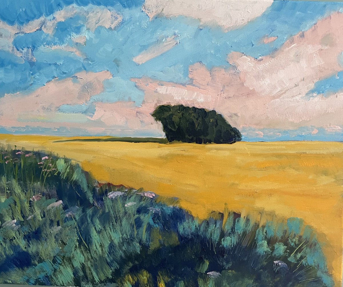 Impressionistic Landscape Oil Painting By Stephen Howard Harrison, 24 X 20", 