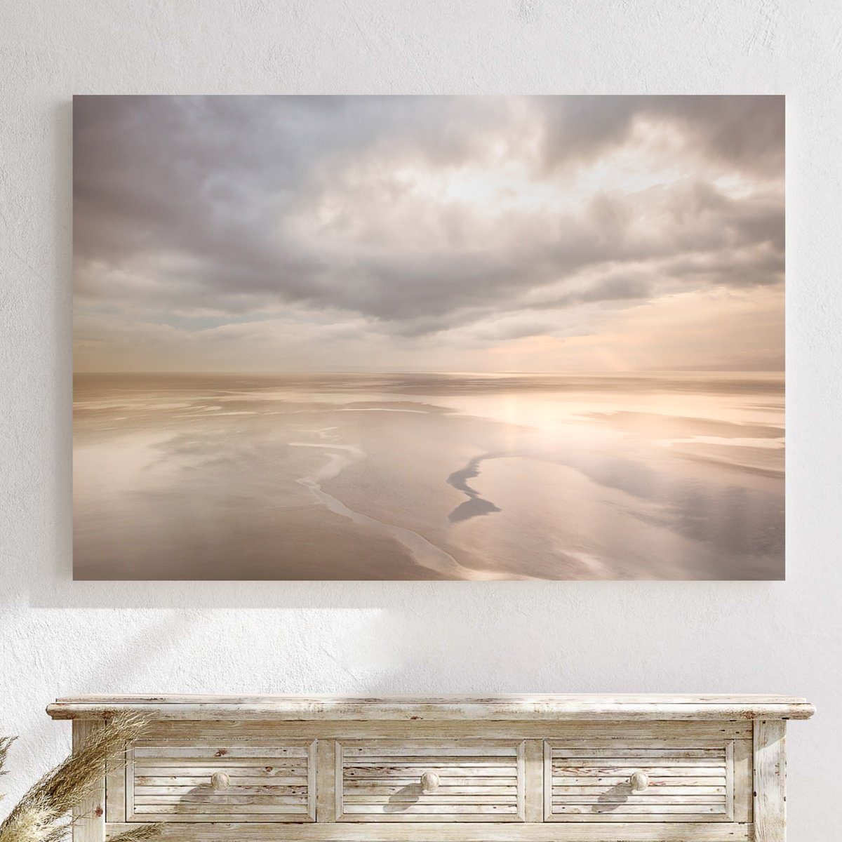 Impressionistic Landscape Photograph By Lynne Douglas, 64 X 44", Rivers Of Gold, Original Artwork