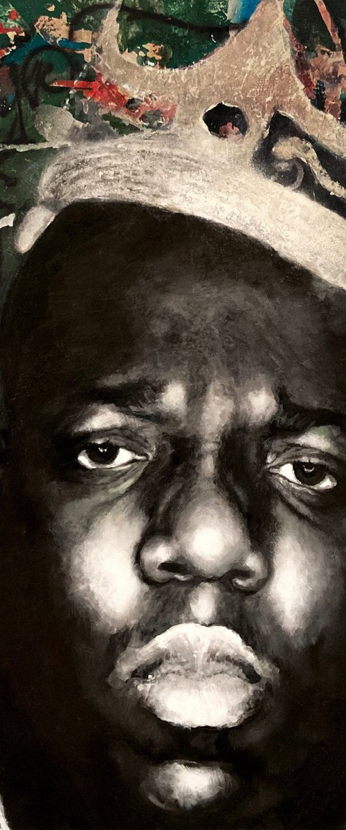 Notorious Biggie, original large painting by Paul Hardern