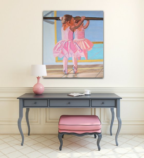 Little Ballerina / 100 x 90 x 5 cm