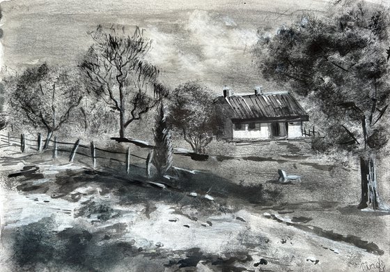 Black and White Landscape