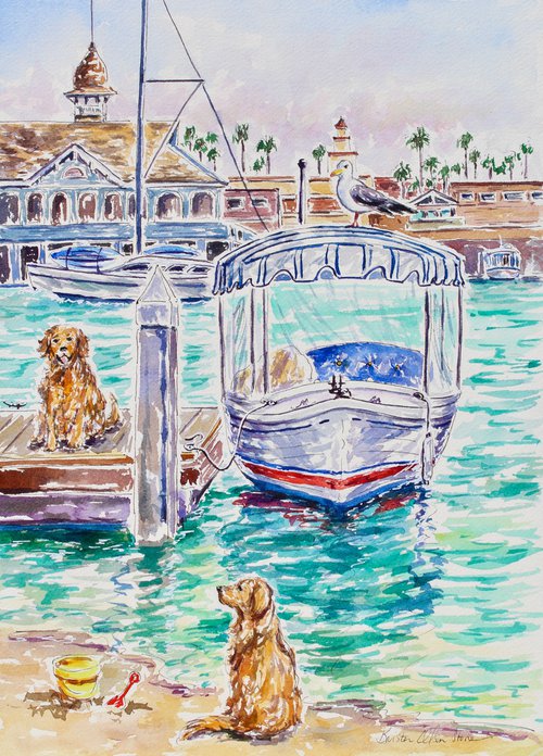 It's A Dog's Day On Balboa by Kristen Olson Stone