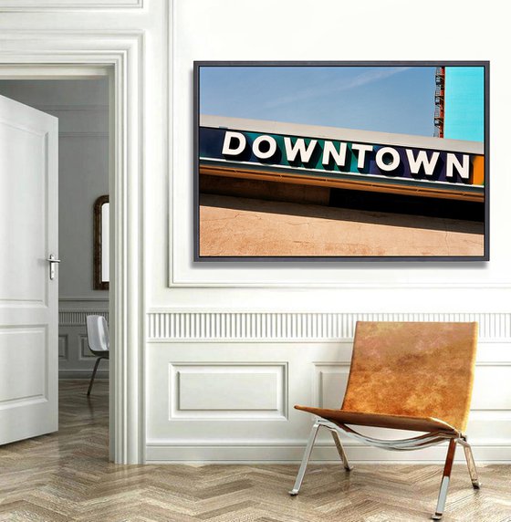 DOWNTOWN (framed photograph)