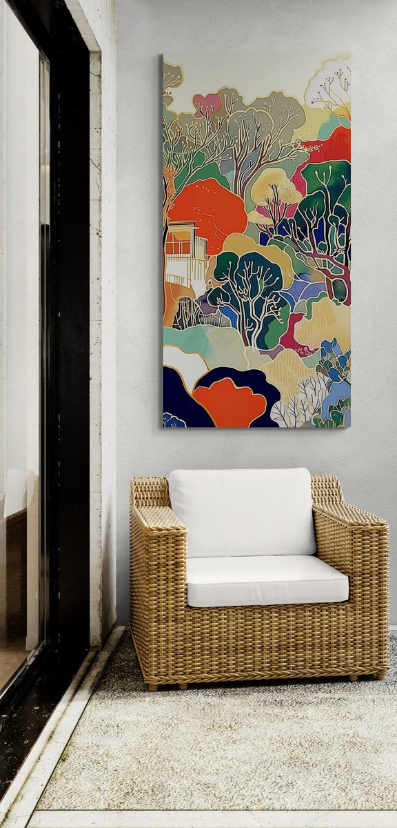  Autumn Over Shanghai Hills #2 By V+V Kniazievi, 24 X 47, Artwork For Sale On Artfinder