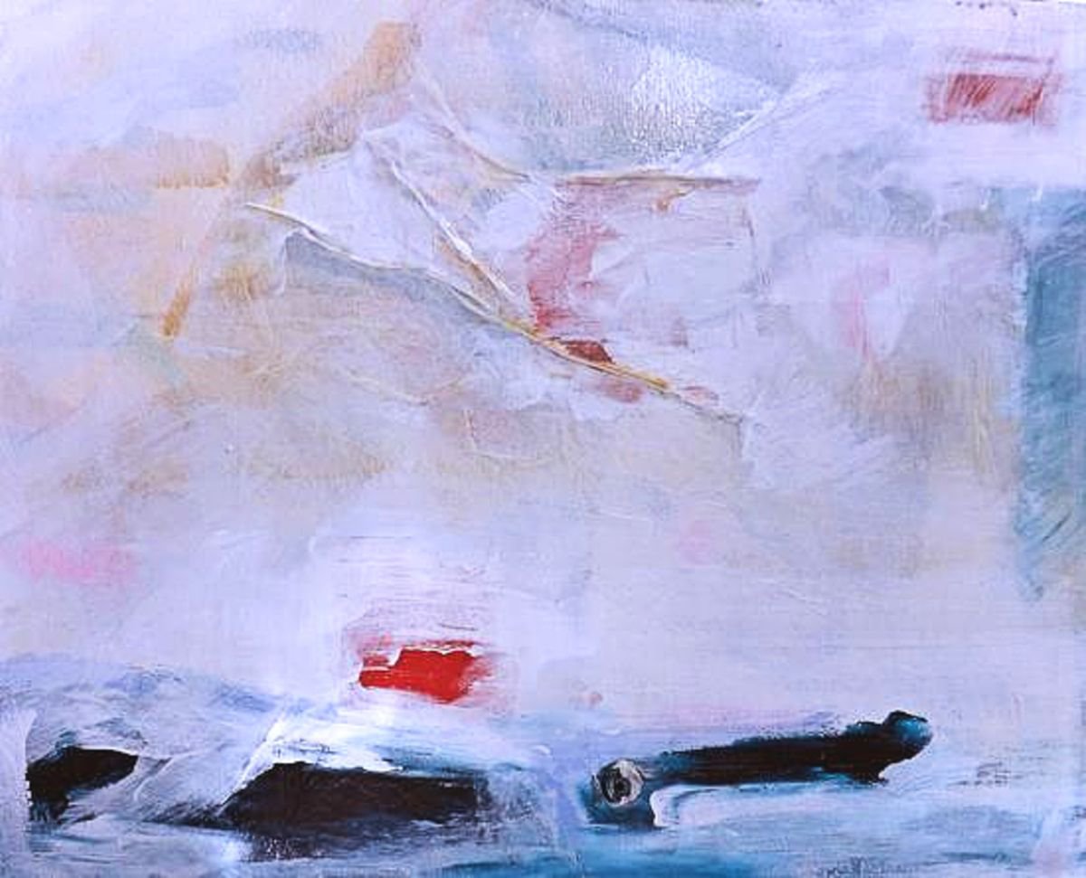 Organic Abstract Acrylic Painting By Shelli Finch, 20 X 16", What Lies Beneath, Original Artwork