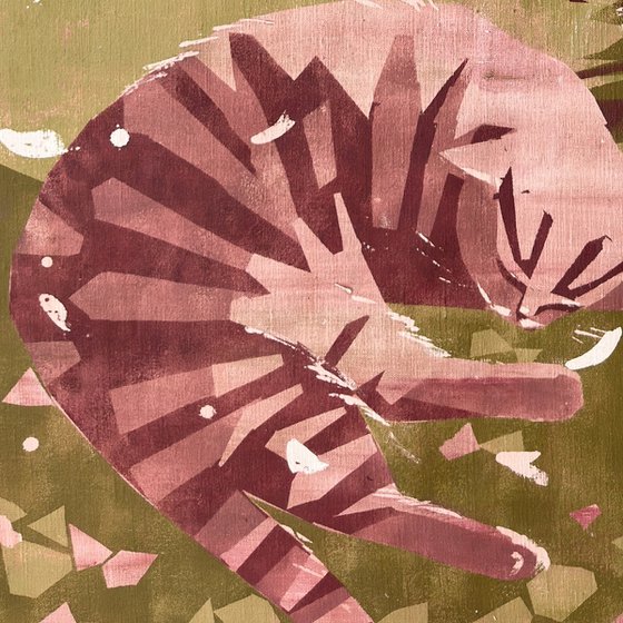 Cats Under The Cherry Blossoms