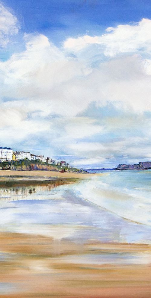 TENBY SOUTH BEACH REFLECTIONS by Diana Aungier-Rose