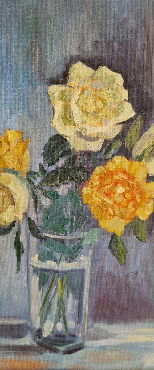 Still life with flowers "Roses" by Olena Kolotova