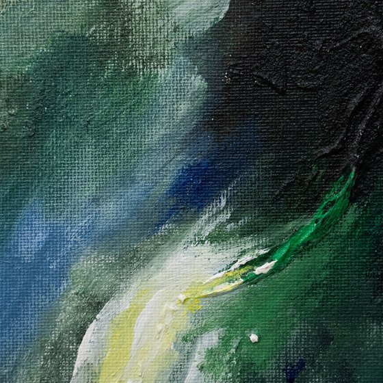 Dark Green Abstract Expressive