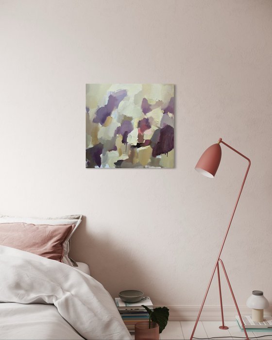 VIOLET 1/abstract oil painting