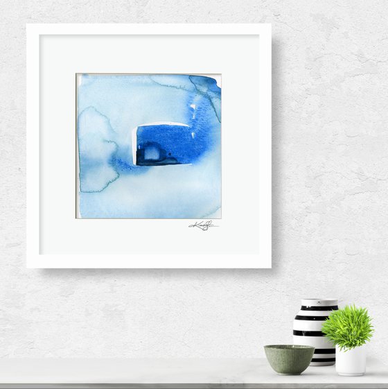 Finding Tranquility 5 - Abstract Zen Watercolor Painting by Kathy Morton Stanion