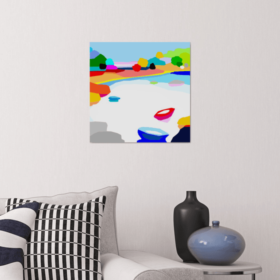 Boats (pop art, seascape)