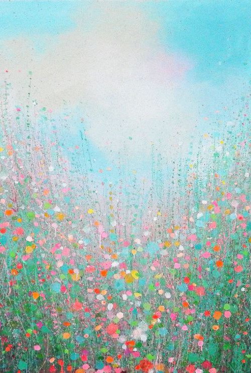 Spring Blue, Spring Green by Sandy Dooley