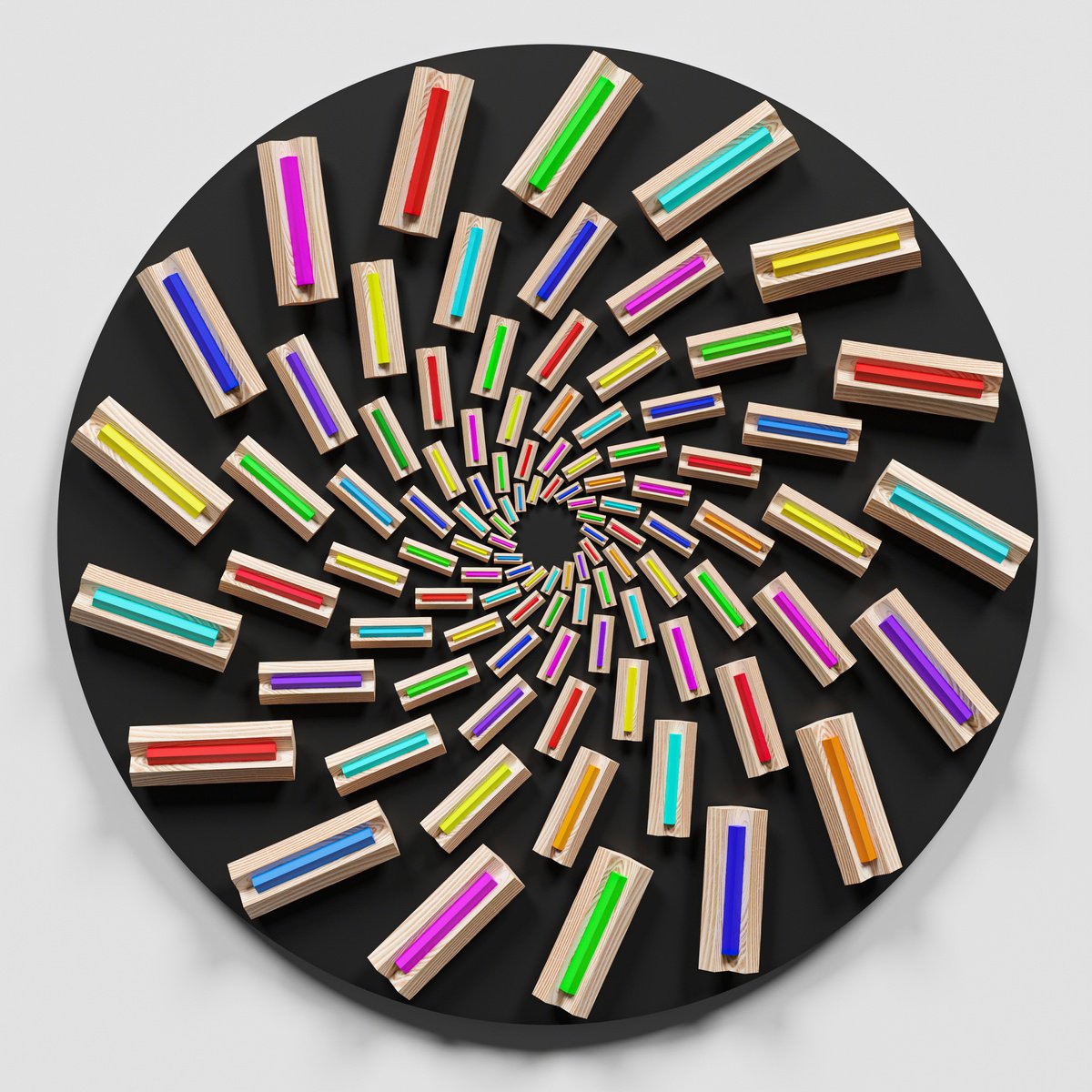 Geometric Wood Sculpture , Flow By Andrij Savchuk, 39 X 39, Artwork For Sale On Artfinder
