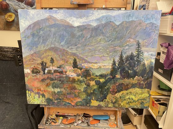 Autumn in the mountain valley