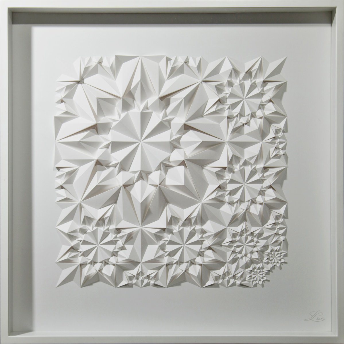 Geometric Relief , Mirrion By Letovbarski Artlab, 34 X 34, Artwork For Sale On Artfinder