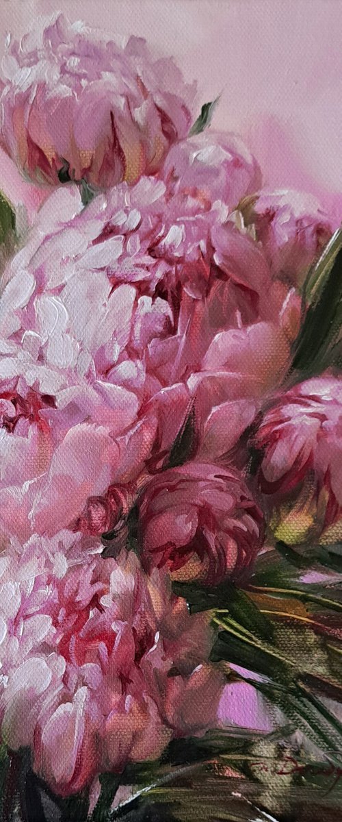 Peony pink by Nataly Derevyanko