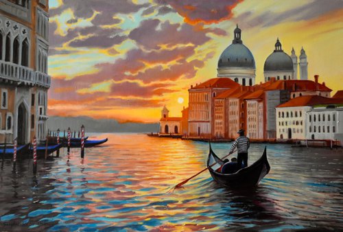 Sunset in Venice by Serghei Ghetiu