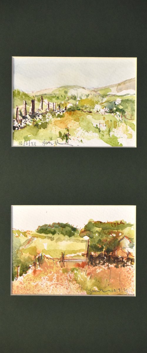 "the paths we take" -Landscape Watercolour Study No 6 by Ian McKay