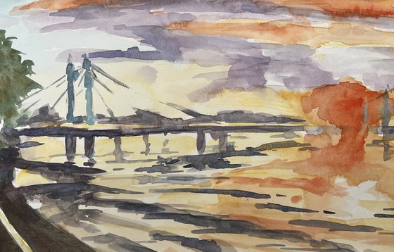 Albert Bridge sunset