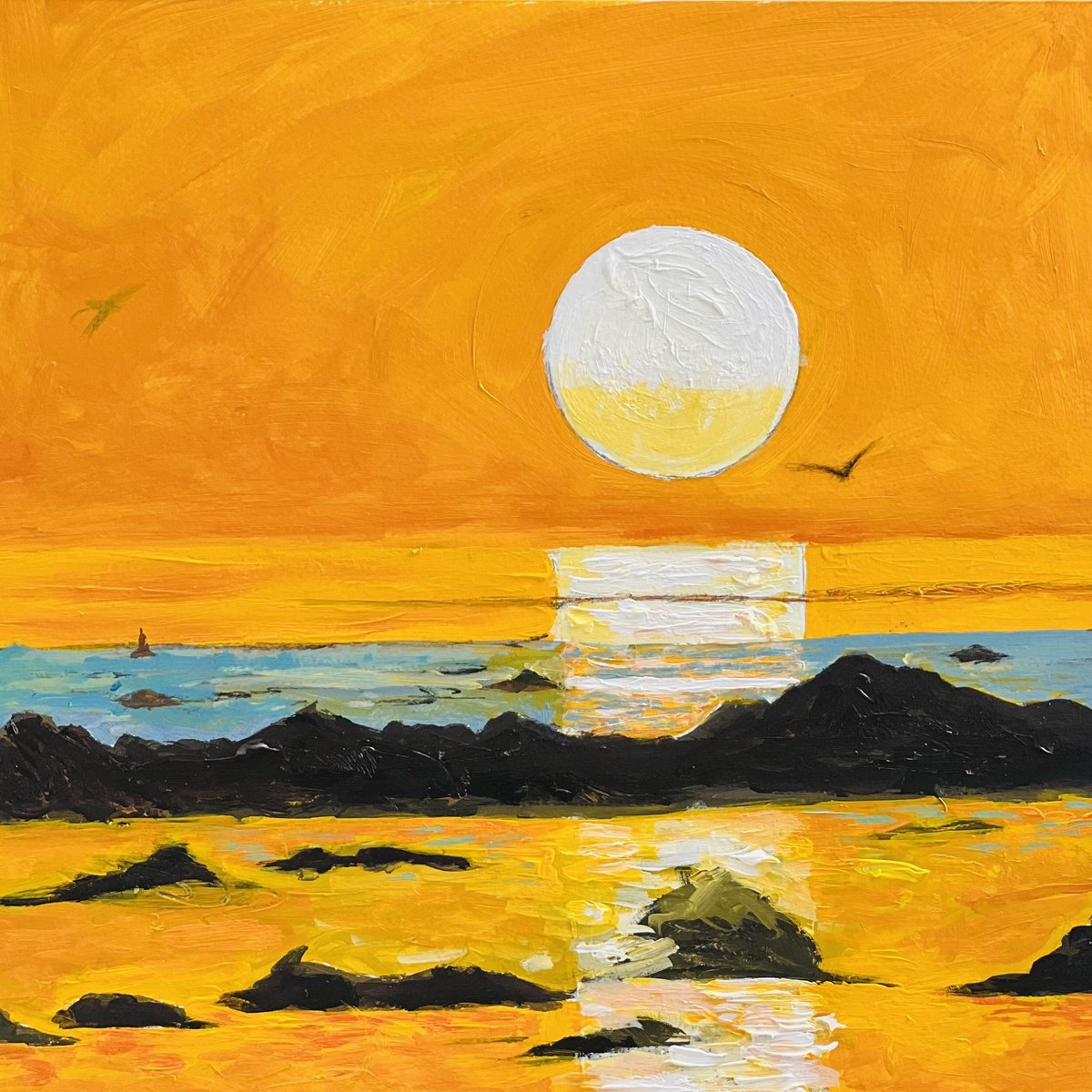  Sun God 1 By Shabs Beigh, 12 X 12, Artwork For Sale On Artfinder