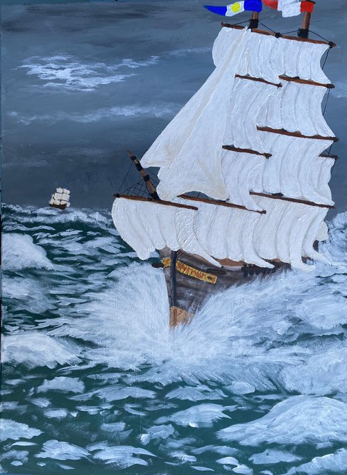 Sailing Ships North by Alan Horne Art Originals