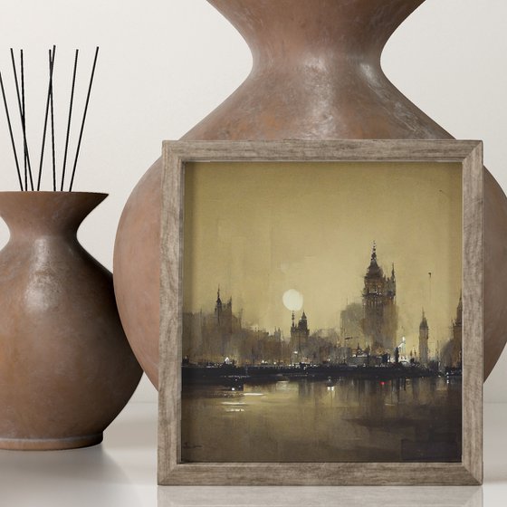 Digital Painting " Abstract London" v2