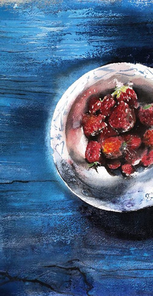 Strawberry Plate by Irina Kukrusova