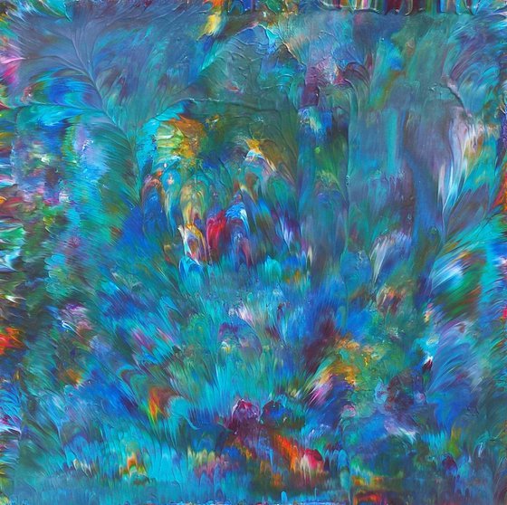 The Bottom of the Ocean.. Alive! Original Abstract Expressionism Painting