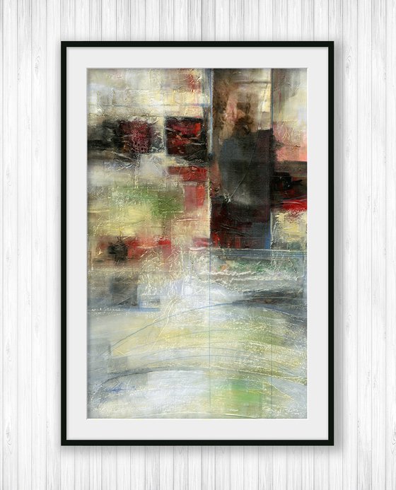 Poetic Connections -  Large Textured Abstract Painting  by Kathy Morton Stanion