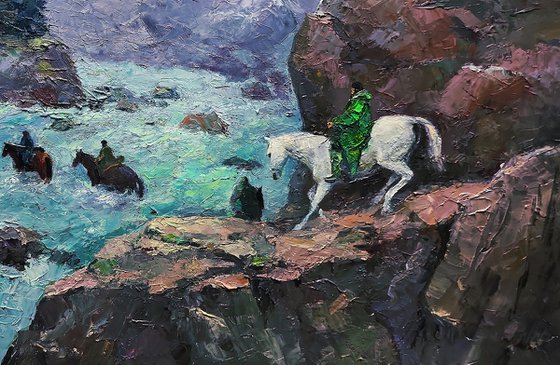 Dangerous Stream in the Mountains