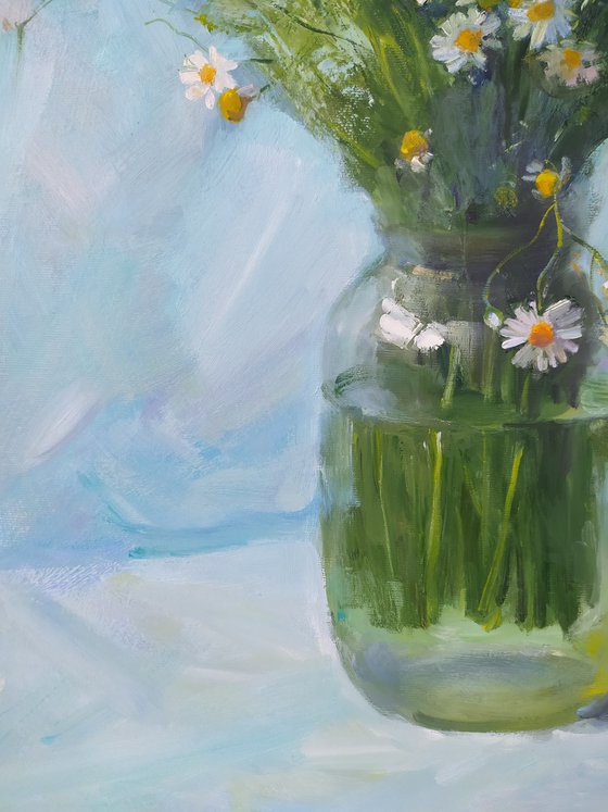 Daisies in a jar