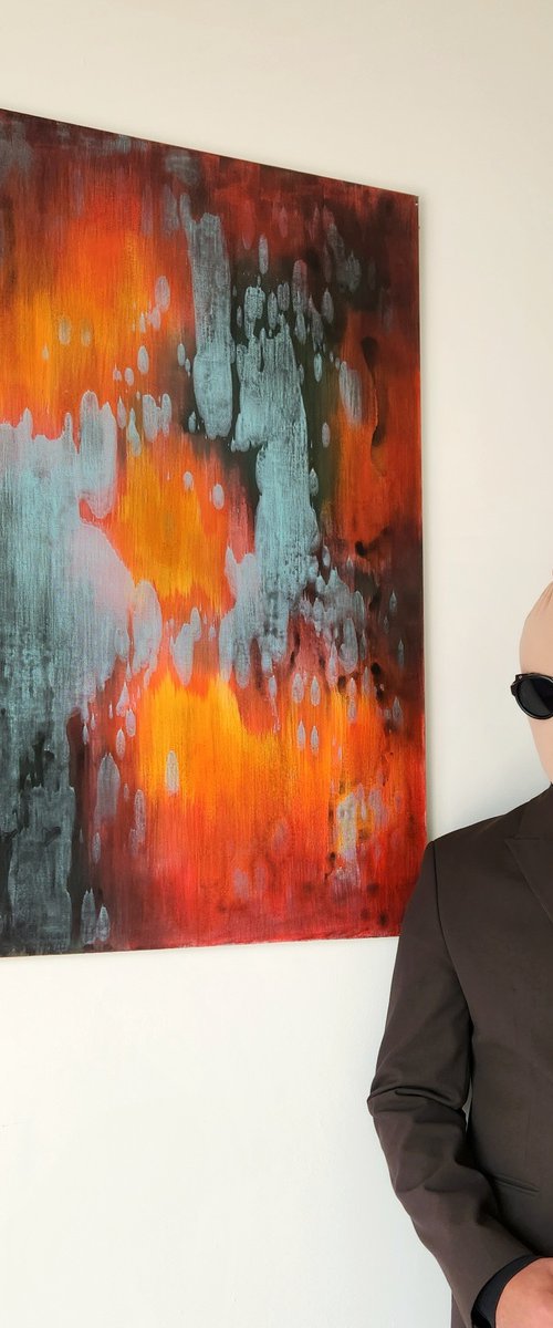 AFTERLIGHT VII - Abstract Painting by Orvvet