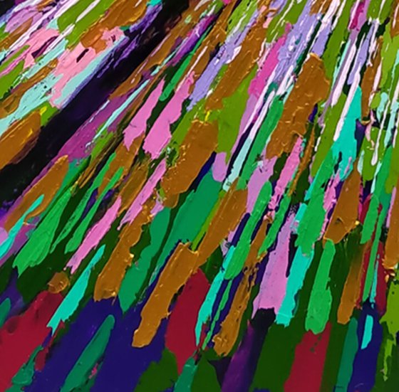 Gold and Magenta Wood