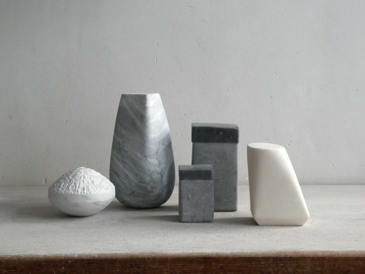 Organic Stone Sculpture , Ode To Morandi Iv By Fieke De Roij, 20 X 11, Artwork For Sale On Artfinder