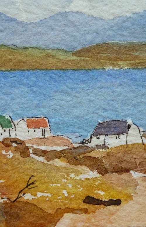 Cottages in Achill, county Mayo by Maire Flanagan