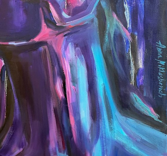 Expressionist Figurative Portrait — Uplifting