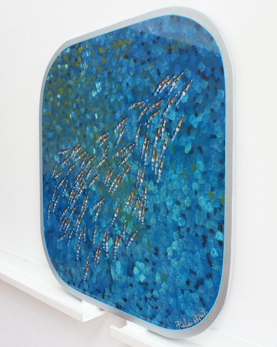 Swimmers 811 in Pigeon Island St Lucia´s epoxy resin sea