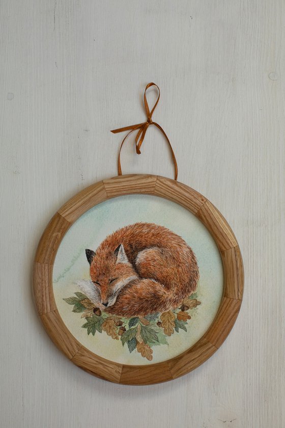 sleeping fox